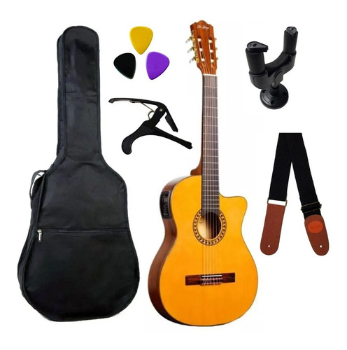 Kit Completo Violão Nylon Clássico Di Giorgio Talent 1