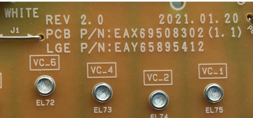 Fuente LG Eay65895412 / Eax69508302 / Modelo 55nano80upa (Usado)