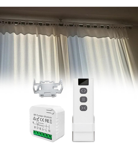 Control Remoto Del Interruptor De Cortina Wifi Rf Para