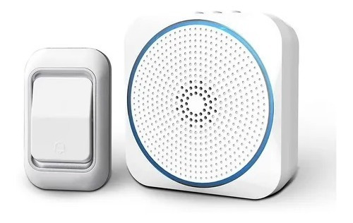Imagen 1 de 5 de Timbre Inalambrico 150 Mts Luz Led Resistente Agua Etheos