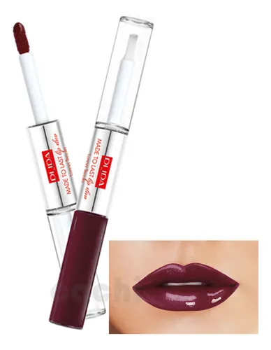 Labial Pupa Waterproof 2 Pasos Larga Duracion 017 Red Wine