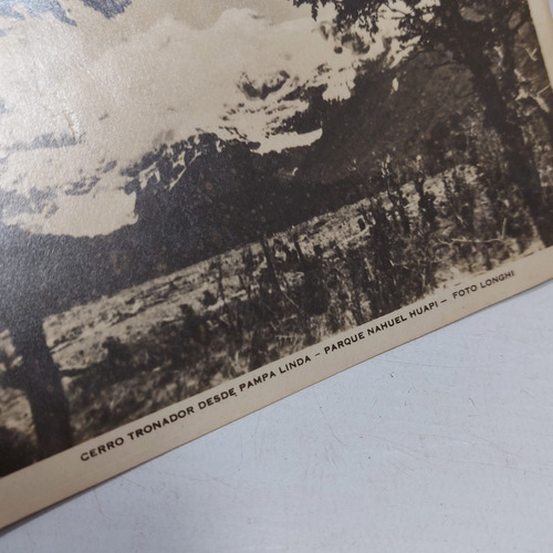 Antigua Postal Cerro Tronador Nahuel Huapi Longhi Mag 65368 (Usado)