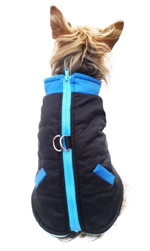 Chaleco Perro Azul Invierno Frio Talla 8 Mascota Pet Pals