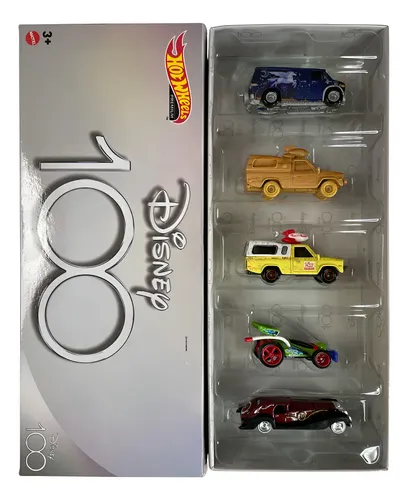 Hot Wheels Disney Pixar Set Edição 100 Anos Carros De Filme