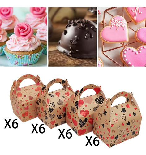 24 Uds Cajas De Dulces Para El Día De Valentín Caja De