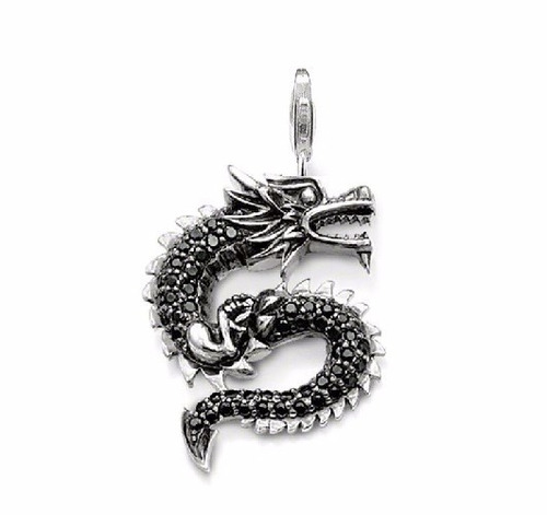 Dije Dragón Zirconia Negro Edición Limitada