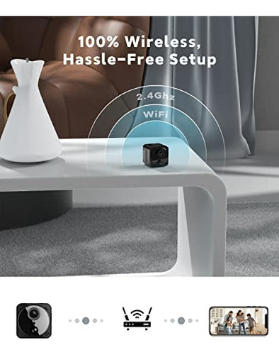 4k Mini Cámara Espía Wifi Oculta Inalámbrica Nanny Cam Peque