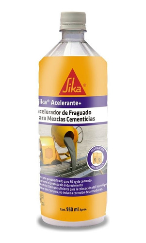 Sika Acelerante Fraguado Mezclas Cementicias 950ml