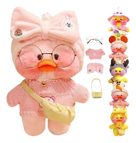 Peluche Patito Juguete Para Bebes Con Complementos De Vestir