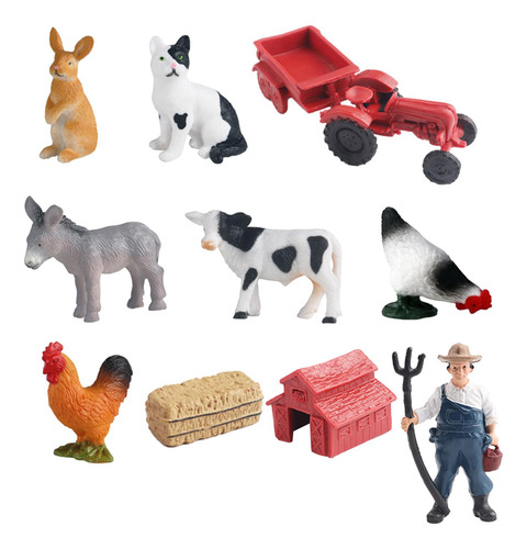 Farm Figures Farmer Vehicle Toy Truck 10 Unidades Estilo B