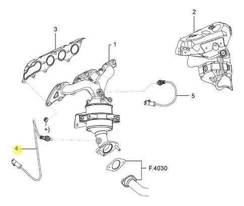 Sonda Lambda Sensor Oxigenio Gases Esca Ford Ka 2009 A 2013