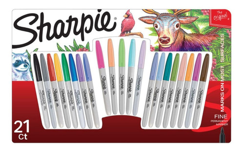 Set 21 Marcadores Sharpie Colores Surtidos