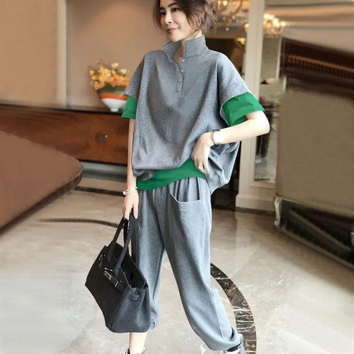 Pantalones Cortos De Traje Gris, Ajuste Cómodo