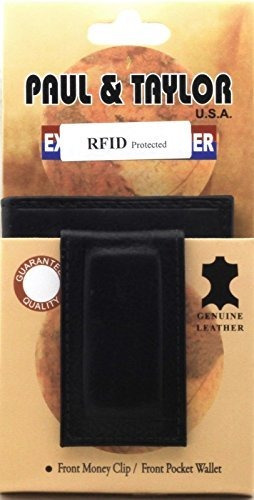 Paul Y Taylor Rfid Iman Clip De Dinero Bifold Portafolios De