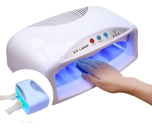 54w 2 Mano Uv Secador Máquina Gel Lámpara Arte Uñas Manicura