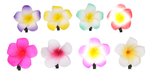 Pinza Para El Pelo Con Forma De Flor Hawaiana, 24 Unidades