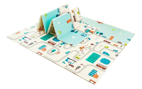 Alfombra Infantil Plegable Anti Golpes 120 X 180 Cm Zoo