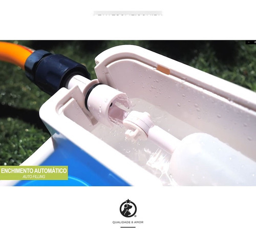 Fonte De Jardim Bebedouro 1,5l Auto Filling Chill Out Afp Cor Água