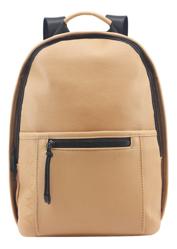 Mochila Urbana Mujer Amayra Camel 14 Pulgadas 67.c2158.2 Diseño de la tela Liso