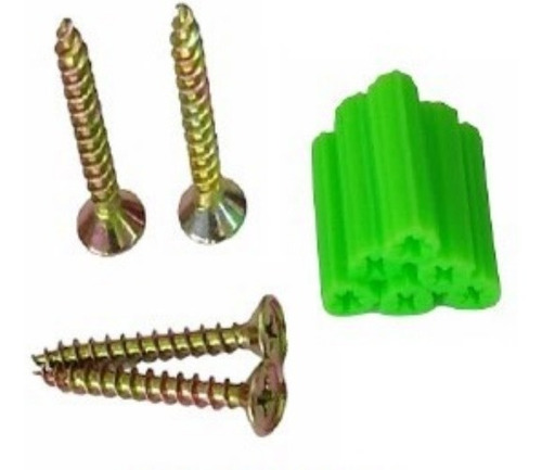 Ramplug Con Tornillo Cabeza Plana 8mm 50und Mayor Y Detal