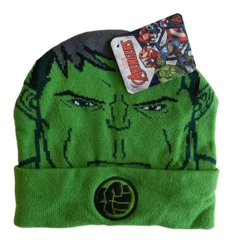 Gorro Tejido Vengadores Avengers Verde Hulk