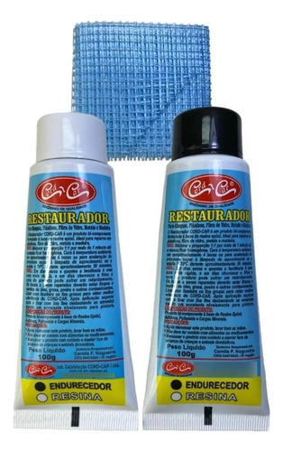 Restaura Tudo Cola Resina Epóxi Plástico Fibra Metal Madeira