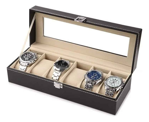 Organizador Porta Reloj De 6 Relojes  Unisex