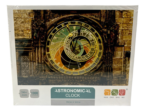 Puzzle X1000 Pzs Rompecabezas De Reloj Astronomico De Praga