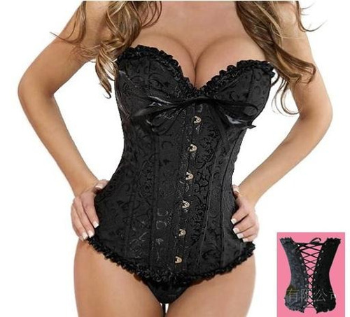 Corset Talla L Modelo Corazón Negro