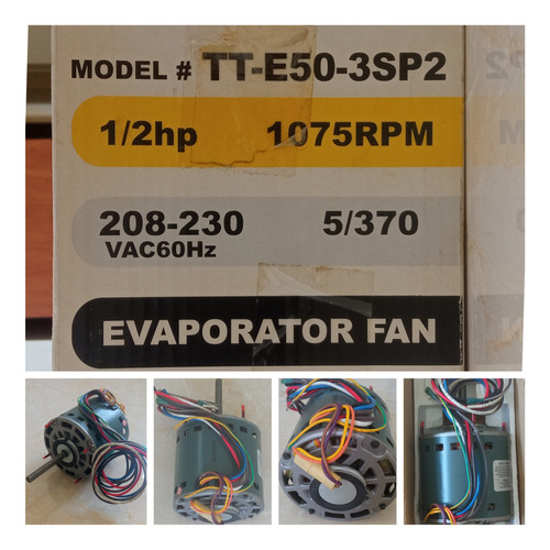 Motor Evaporador Para A/a Central. Toptech