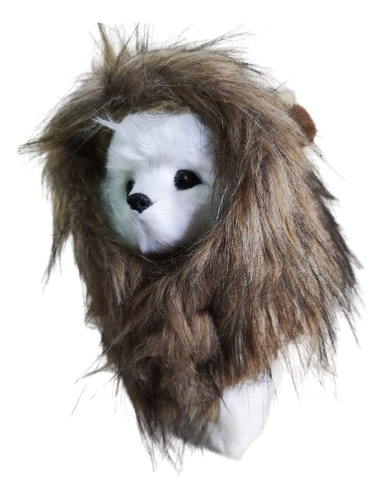 Peluca Para Gato Disfraz Tipo Leon Orejas Peluche Hallowen