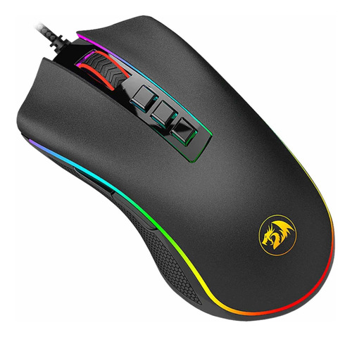 Redragon Ratón Óptico Para Juegos M711 Cobra Rgb Negro