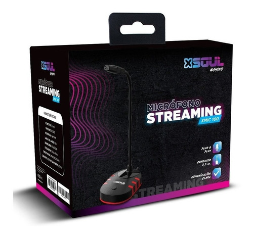 Imagen 3 de 4 de Microfono Gamer Soul Xmic-100 Chat Pc Notebook