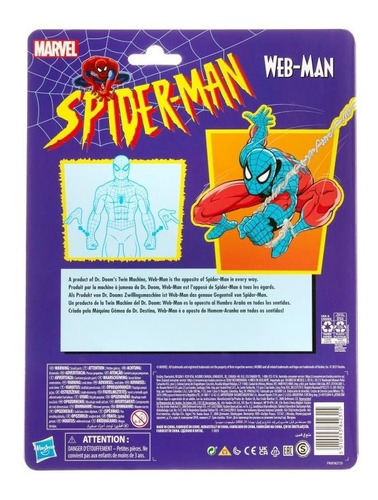 Imagen 4 de 5 de Web Man Spiderman Retro Collection Marvel Legends