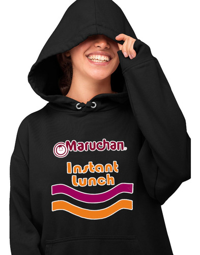 Sudadera Negra Delicia Como-maruchan