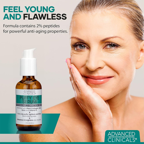 Advanced Clinicals Crema De Colágeno + Suero Facial Hinchado