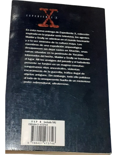 Libro Expediente X Ruinas Kevin J. Anderson (Usado)