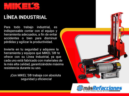 Montacargas Hidráulico Extra Ancho 1 Tonelada Mikel´s