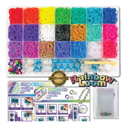 Rainbow Loom Combo Con Abalorios Loomi-pals Y Mega Combo Set