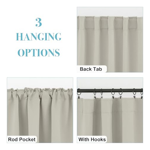 Cortinas Opacas Para Cocina, Baño Y Dormitorio 86x91 Cm