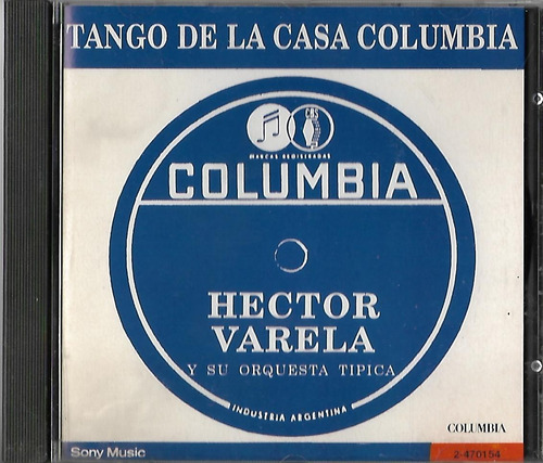 Hector Varela Tango De La Casa Columbia Cd Nuevo