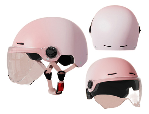 Medio Casco Para Moto, Coche Eléctrico, Unisex, Con Ventilac