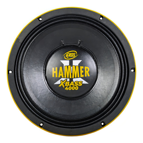 Woofer Eros E-12 Hammer 4000 Xbass 12 Pol. 2000rms 4.0 Xbass Cor 4 OHMS