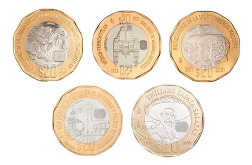 Monedas De 20 Conmemorativas