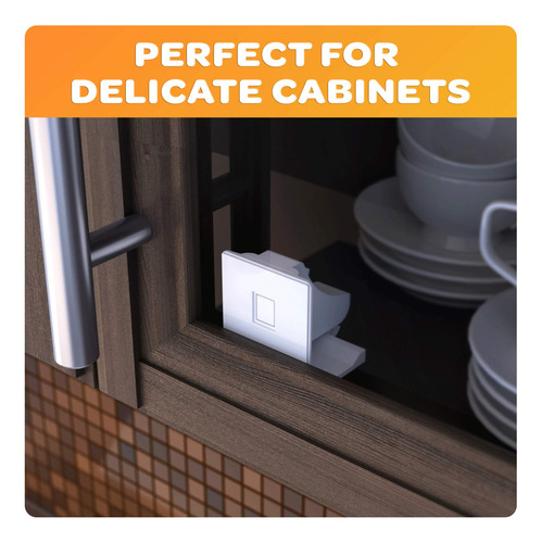 Safety Baby Magnetic Cabinet Locks - No Tools Or Screws Need