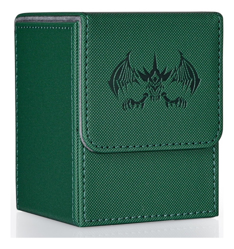 Tarjetero Para Tarjetas Yugioh Mtg Con 100 Fundas Verde