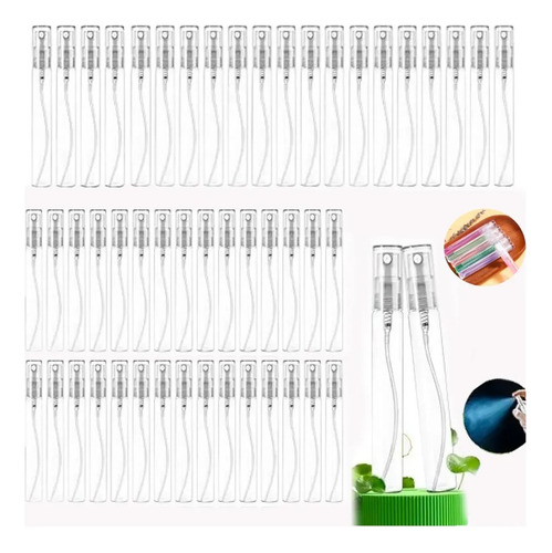 100 Pcs 10ml Mini Botellas Spray Perfume Vidrio Recargables