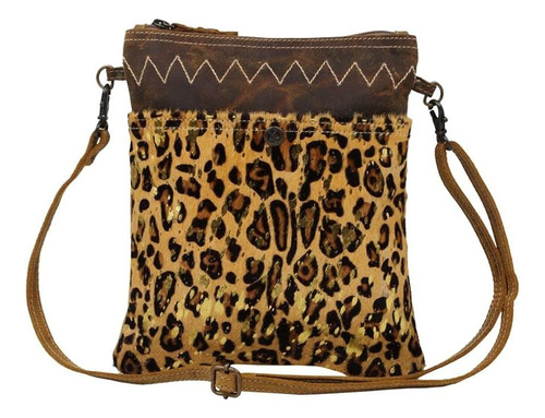 Myra Bag Spirit Animal Lona Y Cuero De Vaca Lona Reciclada, 