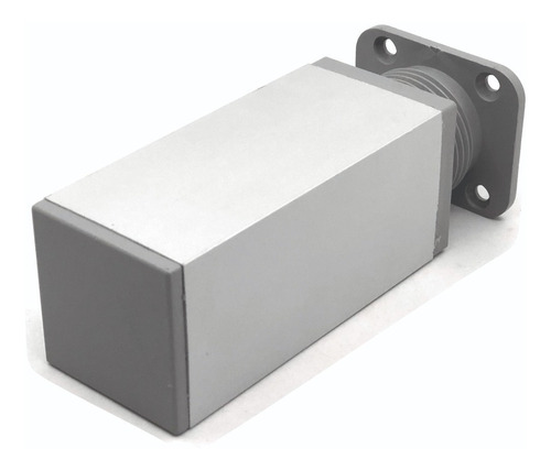Pata Aluminio Mate Cuadrada 20cm Regulable Para Mueble X10