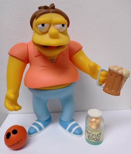 Barney 2002 Simpsons Deluxe 21cm Faces Of Springfield